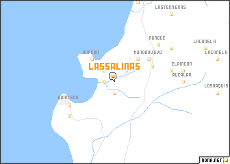 map of Las Salinas