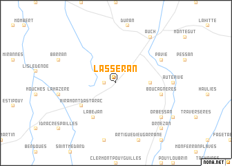 map of Lasséran