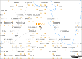 map of Lassé