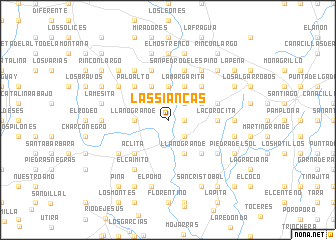 map of Las Siancas