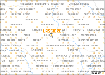 map of Lassière