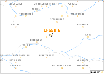 map of Lassing