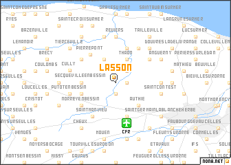 map of Lasson