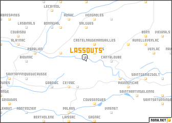 map of Lassouts