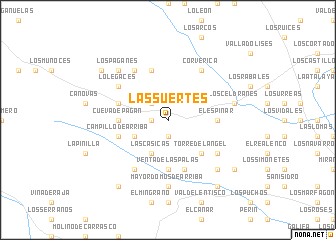 map of Las Suertes