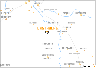 map of Las Tablas