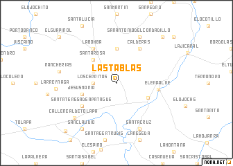 map of Las Tablas