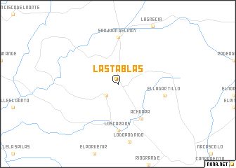 map of Las Tablas