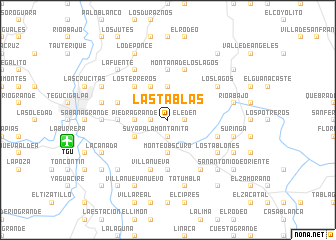 map of Las Tablas