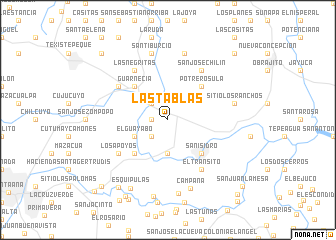 map of Las Tablas