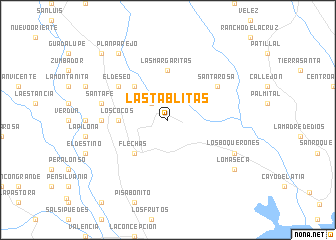 map of Las Tablitas