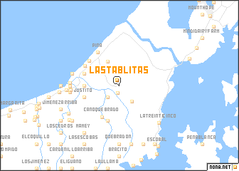 map of Las Tablitas