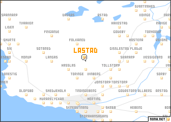 map of Lastad