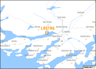 map of Lastad