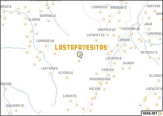 map of Las Tafayesitas