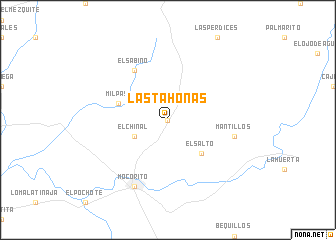 map of Las Tahonas