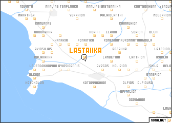 map of Lastaíika