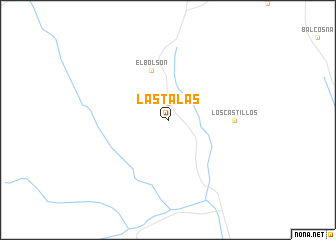 map of Las Talas