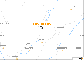 map of Las Tallas