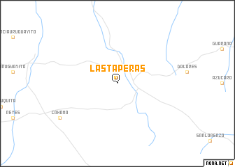 map of Las Taperas