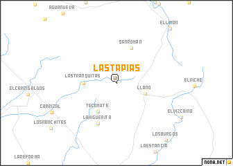 map of Las Tapias