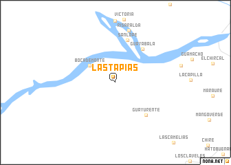 map of Las Tapias