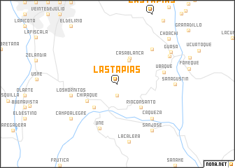 map of Las Tapias