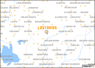 map of Las Tapias