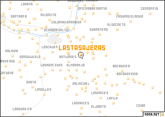 map of Las Tasajeras