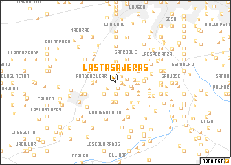 map of Las Tasajeras