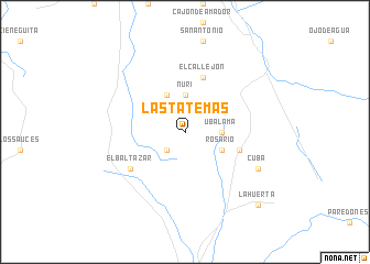 map of Las Tatemas