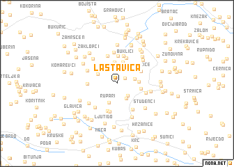 map of Lastavica