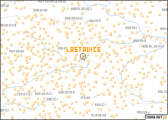 map of Lastavice