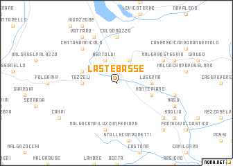 map of Lastebasse