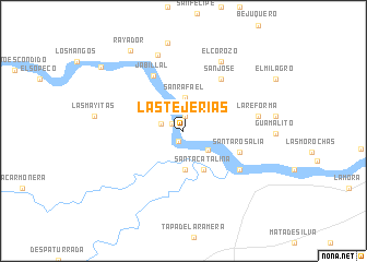 map of Las Tejerias