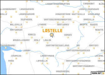 map of Lastelle