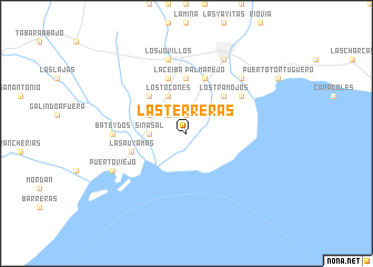 map of Las Terreras