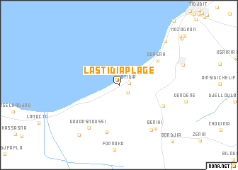 map of La Stidia Plage