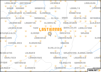 map of Las Tierras