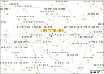 map of Las Tinajas