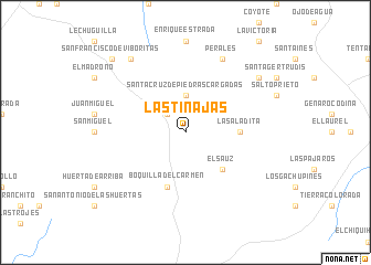 map of Las Tinajas