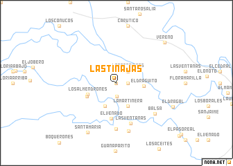 map of Las Tinajas