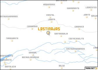 map of Las Tinajas