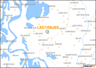 map of Las Tinajas