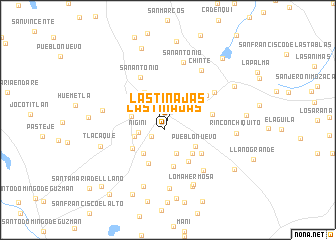 map of Las Tinajas