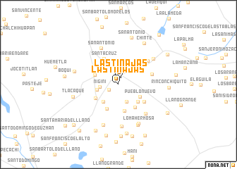 map of Las Tinajas