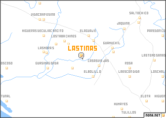 map of Las Tinas