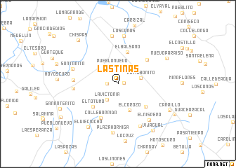 map of Las Tinas