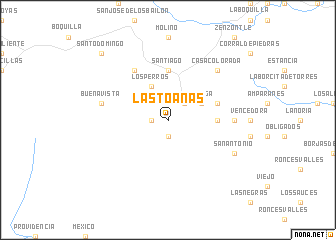 map of Las Toanas