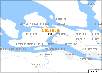 map of Lastola